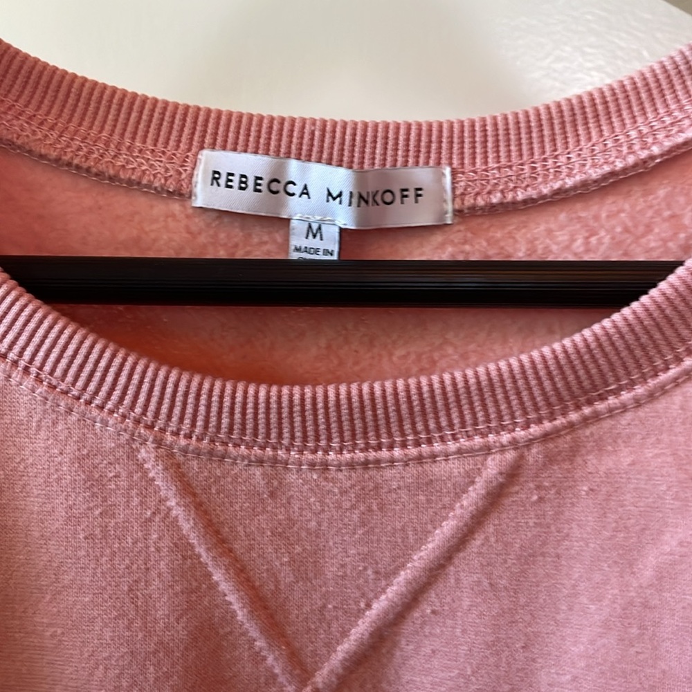 Rebecca Minkoff Blush Pink Crewneck Sweater - Picture 2 of 3